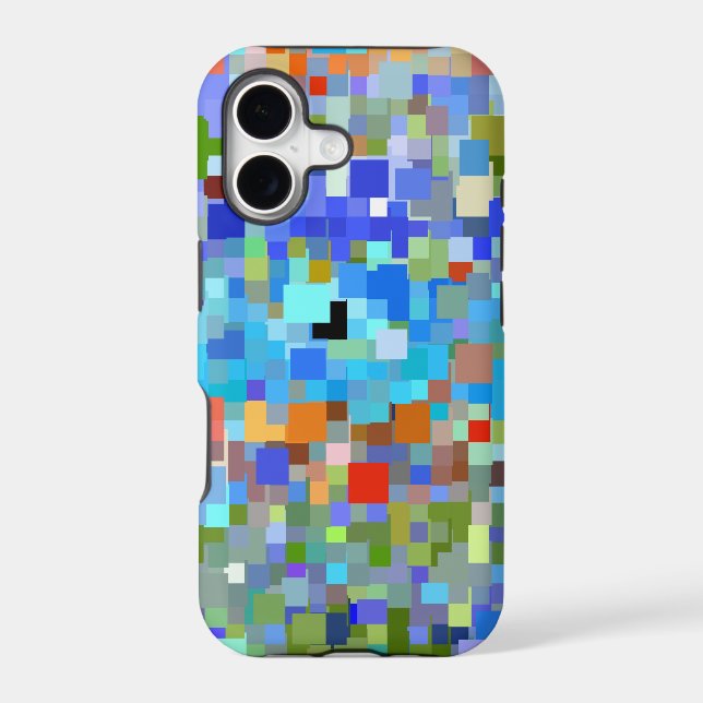 Colorful Mosaic Pattern Iphone Case (Back)