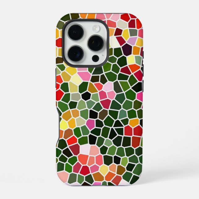 Colorful Mosaic Pattern Iphone Case (Back)