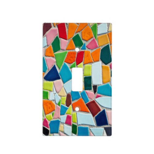Colorful Mosaic Pattern Light Switch Cover