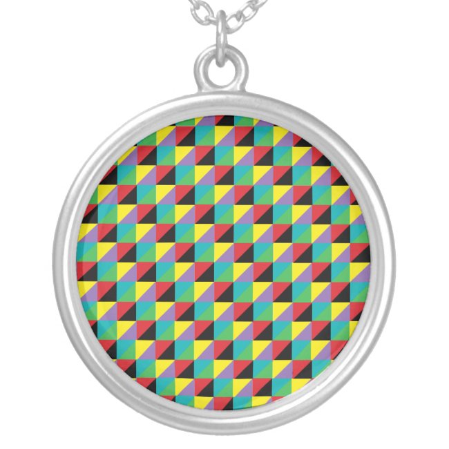 Colorful Mosaic Pattern Necklace