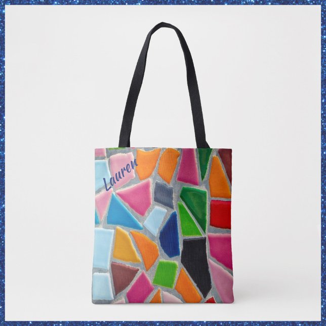 Colorful Mosaic Pattern    Tote Bag (Creator Uploaded)