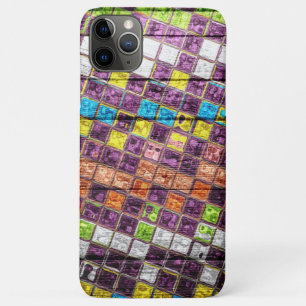 Colorful Mosaic Pattern Wood Look #4 iPhone 11 Pro Max Case