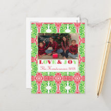 Colorful Mosaic Photo Postcard