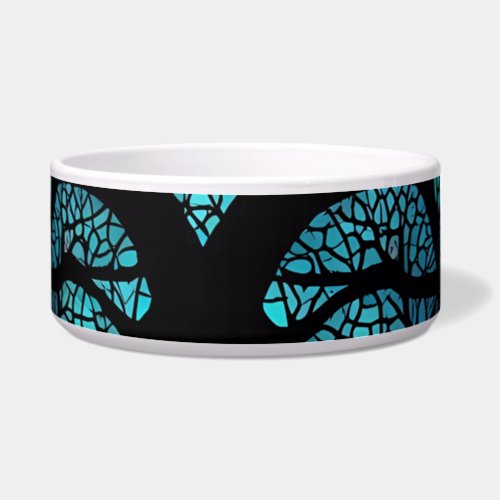 Colorful Mosaic Stained Glass Tree effect design Bowl