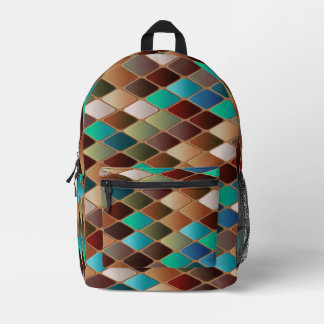 Colorful Mosaic Tile All over print Backpack