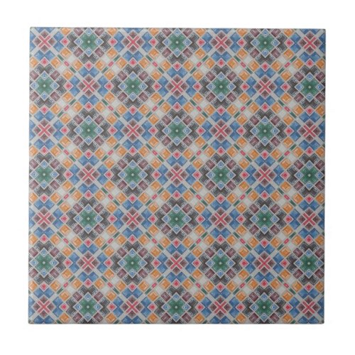 Colorful Mosaic Tile Pattern