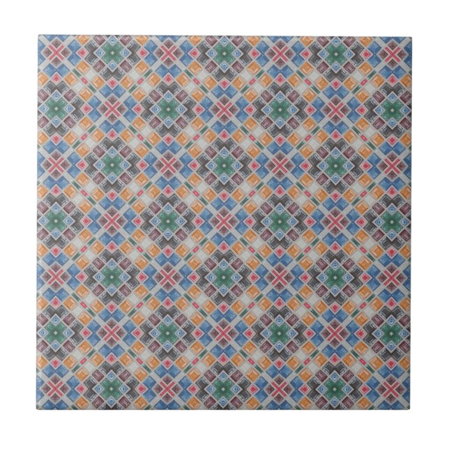 Colorful Mosaic Tile Pattern (Front)