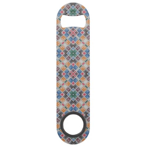 Colorful Mosaic Tile Pattern Bar Key