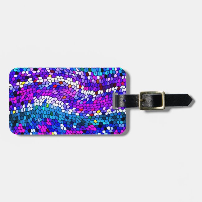 Colorful Mosaic Tile Pattern Luggage Tag