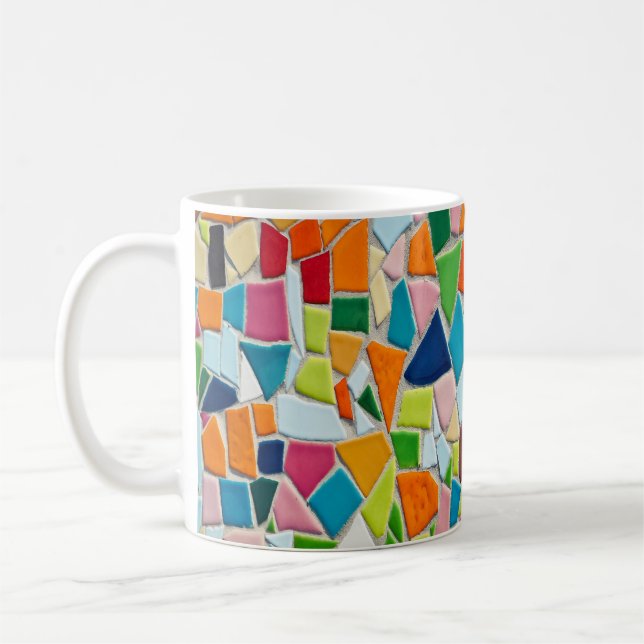 Colorful Mosaic Tiles Coffee Mug (Left)