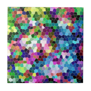 Colorful Mosaic Tiles Geometric Pattern