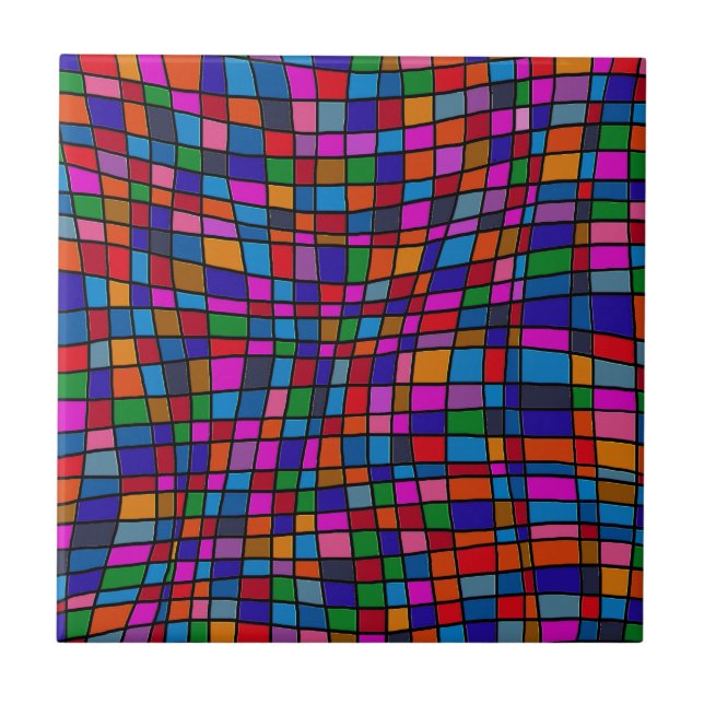 Colorful Mosaic Tiles Pattern (Front)