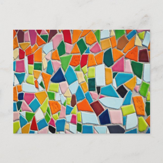 Colorful Mosaic Tiles Postcard (Front)