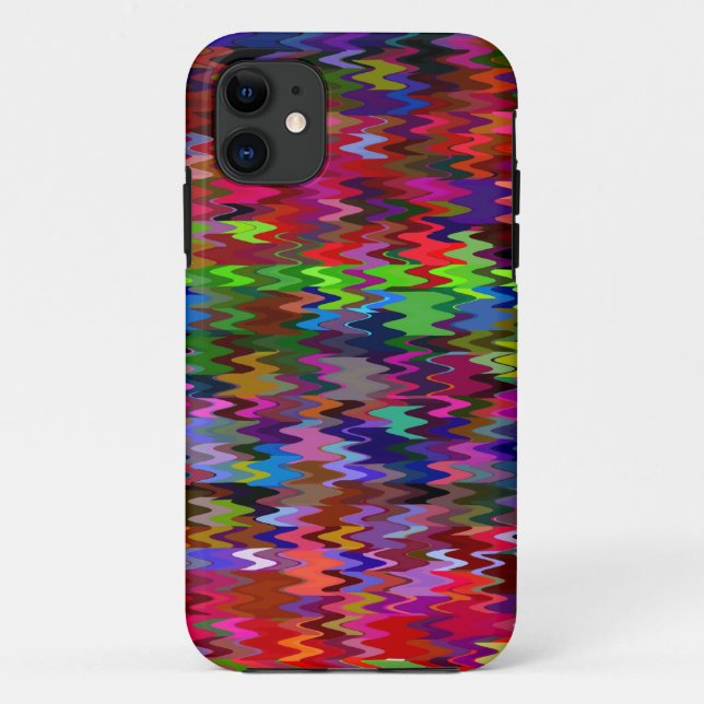 Colorful Mosaic Wave Pattern #3 Case-Mate iPhone Case (Back)