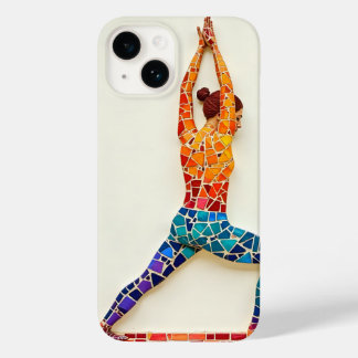Colorful Mosaic Yoga Pose iPhone Case – Artistic F