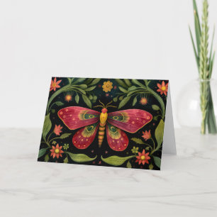  Colorful Moth Card