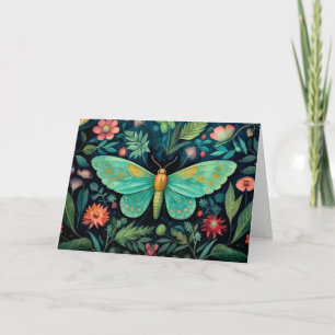  Colorful Moth Card