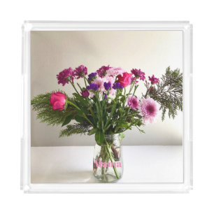 Colorful Mother’s Day Mama Bouquet+ Custom Option Acrylic Tray