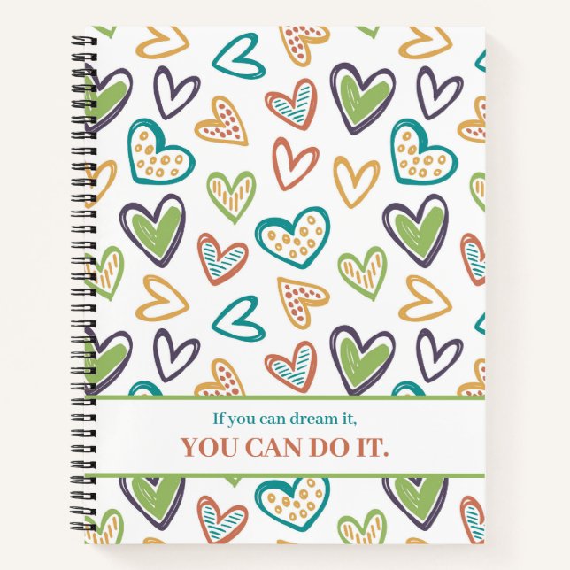 Colorful Motivation Journal - Just Believe (Front)