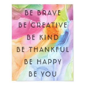 Colorful Motivational & Inspirations Words Poster