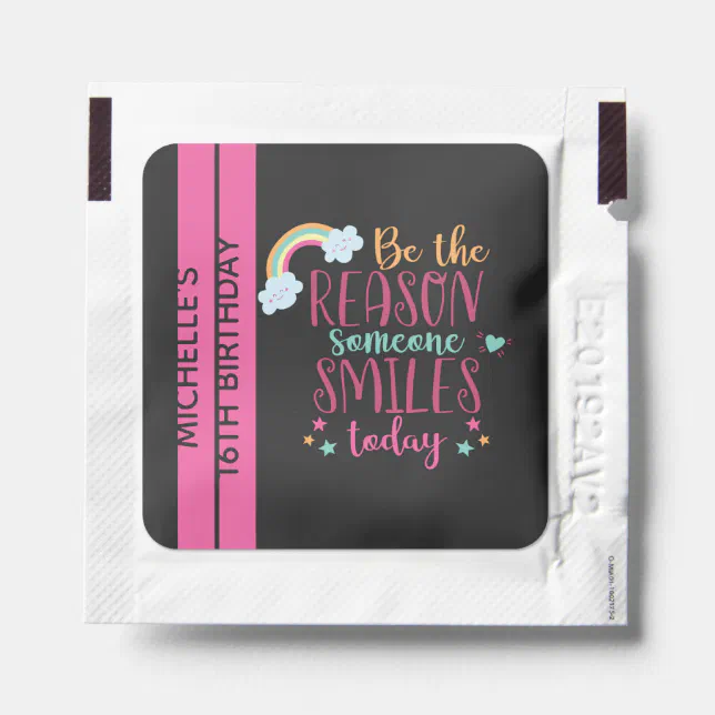 Colorful motivational inspiring with rainbow hand sanitizer packet | Zazzle