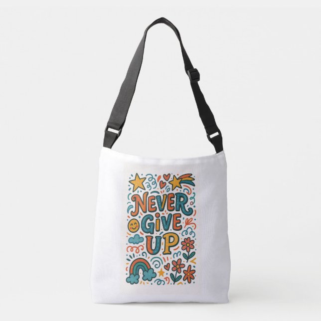 Colorful Motivational Tote Bag (Front)