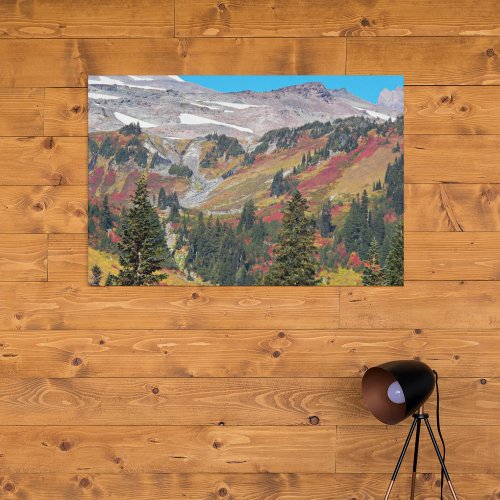 Colorful Mountain Valley Landscape Canvas Print