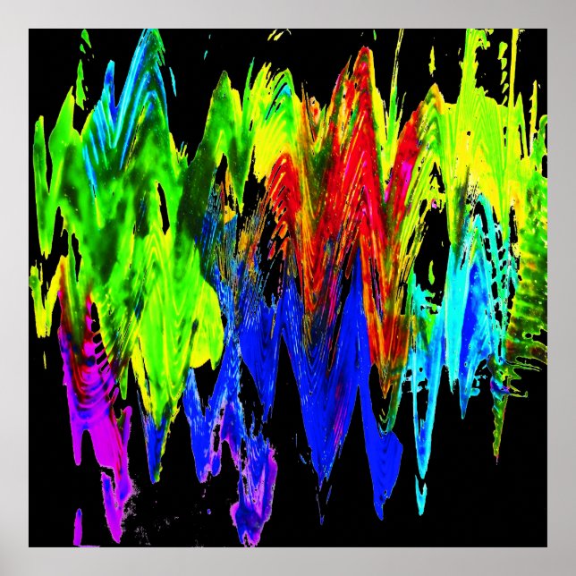Colorful mountains poster (Front)