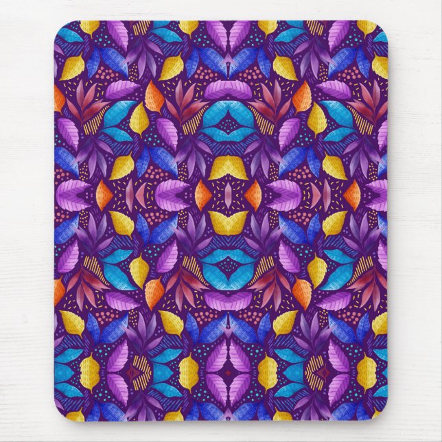 Colorful mouse pad featuring a symmetrical (Front)