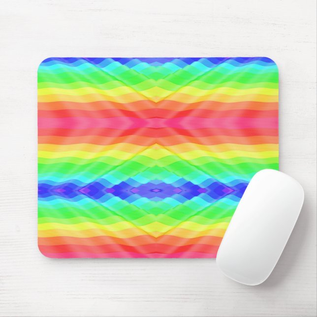 Colorful mousepad featuring a bright (With Mouse)