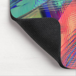 Colorful movement of messy objects in soft carving mouse pad