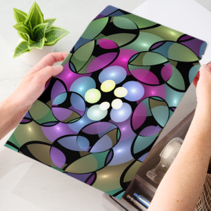 Colorful Movements Abstract Striking Fractal Art Envelope Mailers