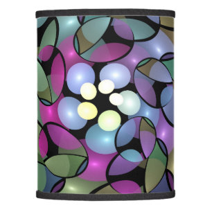 Colorful Movements Abstract Striking Fractal Art Lamp Shade