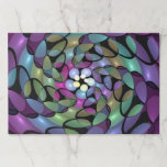 Colorful Movements Abstract Striking Fractal Art Paper Pad