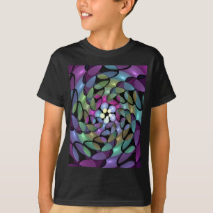 Colorful Movements Abstract Striking Fractal Art T-Shirt