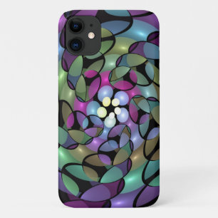 Colorful Movements Abstract Trippy Fractal Art iPhone 11 Case