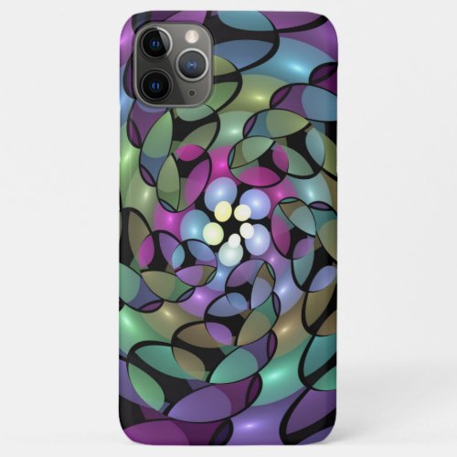 Colorful Movements Abstract Trippy Fractal Art iPhone 11 Pro Max Case