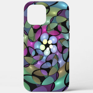 Colorful Movements Abstract Trippy Fractal Art iPhone 12 Pro Max Case