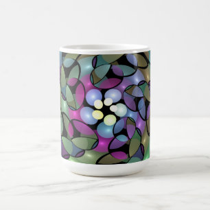Colorful Movements Abstract Trippy Fractal Art Coffee Mug