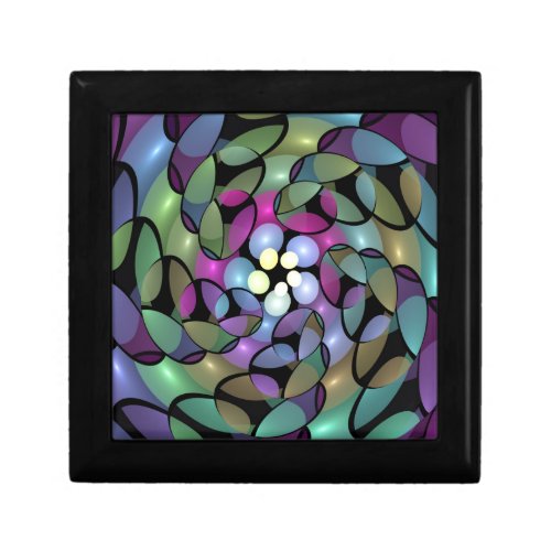 Colorful Movements Abstract Trippy Fractal Art Gift Box