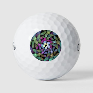 Colorful Movements Abstract Trippy Fractal Art Golf Balls