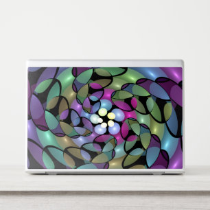 Colorful Movements Abstract Trippy Fractal Art HP Laptop Skin
