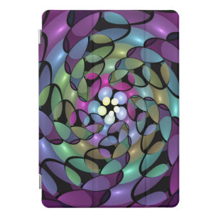 Colorful Movements Abstract Trippy Fractal Art iPad Pro Cover