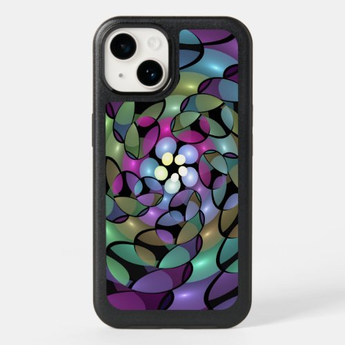 Colorful Movements Abstract Trippy Fractal Art OtterBox iPhone 14 Case