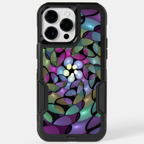 Colorful Movements Abstract Trippy Fractal Art OtterBox iPhone 14 Pro Max Case