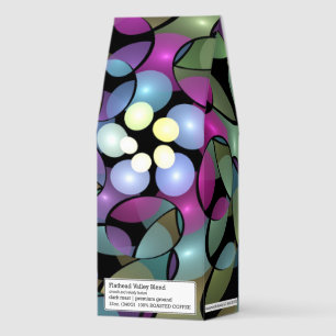 Colorful Movements Abstract Trippy Fractal Art Roasted Coffee