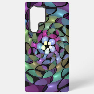Colorful Movements Abstract Trippy Fractal Art Samsung Galaxy S22 Ultra Case