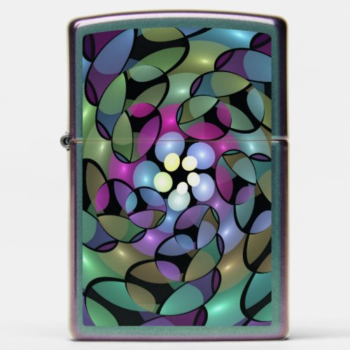 Colorful Movements Abstract Trippy Fractal Art Zippo Lighter