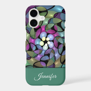 Colorful Movements Abstract Trippy Fractal Name iPhone 17 Case