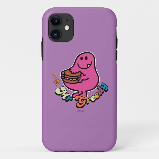 Colorful Mr. Greedy Eating Case-Mate iPhone Case (Back)